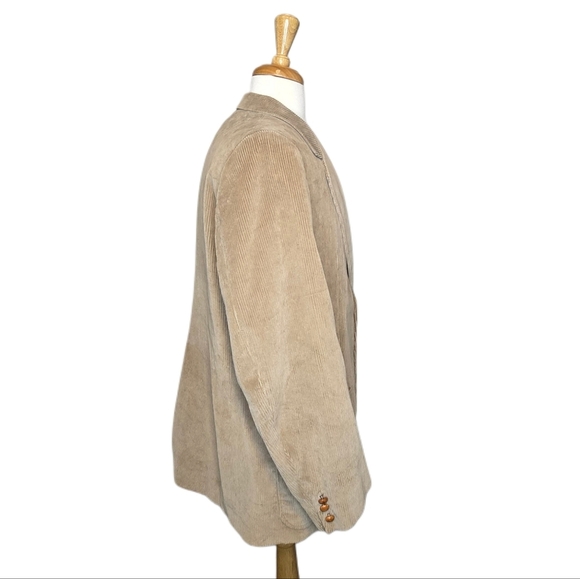 Vtg 1970s Woodward’s “A Man’s World” Made in Canada Corduroy Blazer Size 46 - Picture 7 of 14